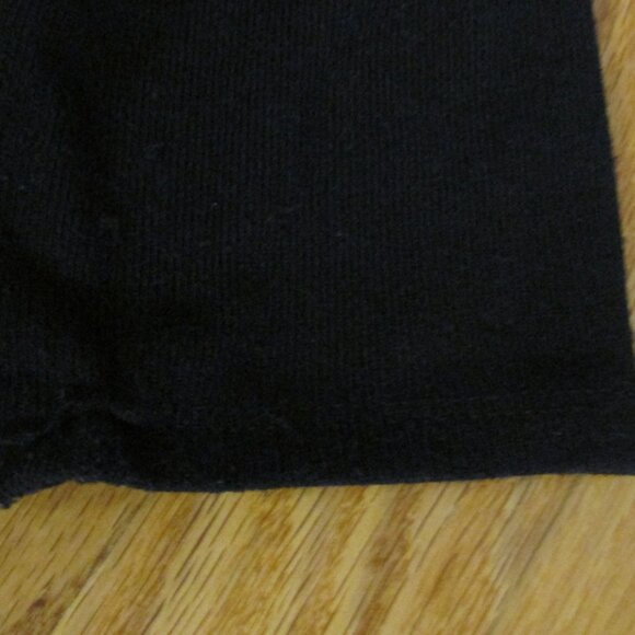 DECREE WOMEN'S JUNIOR'S SIZE M SWEATER BLACK CARDIGAN SHAW COLLAR & PEPLUM SS - Picture 4 of 4